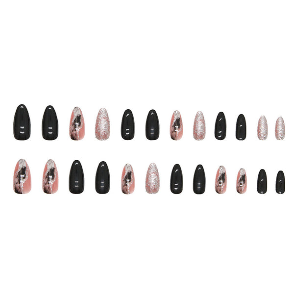 12 Sizes-24 Pcs Press On Nails W372