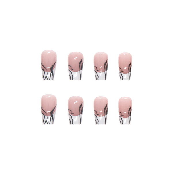 12 Sizes-24 Pcs Press On Nails R603