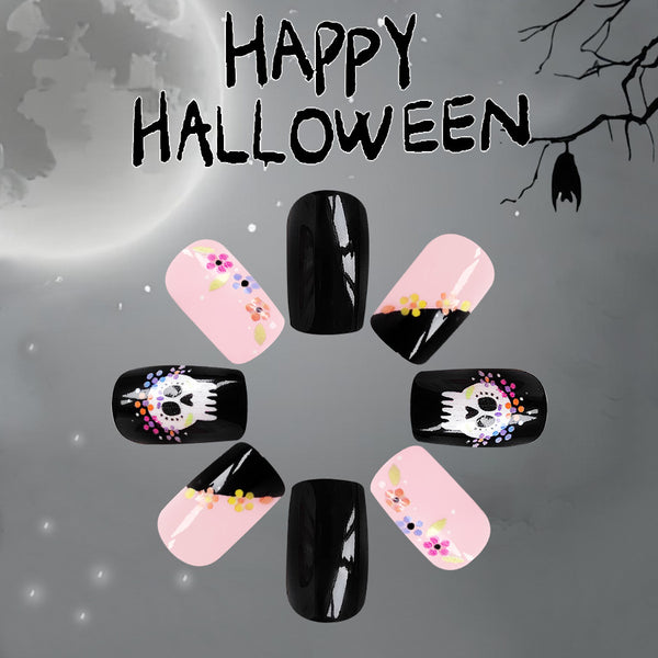 12 Sizes-24 Pcs Press On Nails C506