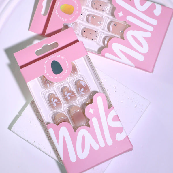 12 Sizes-24 Pcs Press On Nails JL0678
