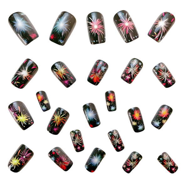 12 Sizes-24 Pcs Press On Nails Y569