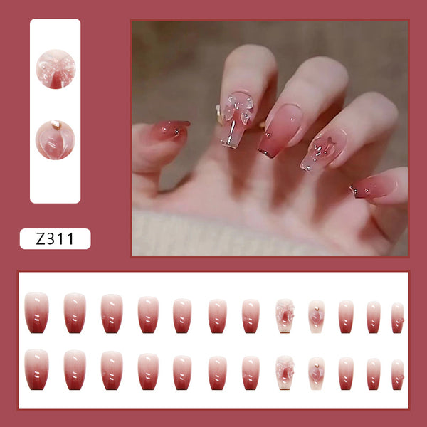 12 Sizes-24 PcsPress On Nails Z311