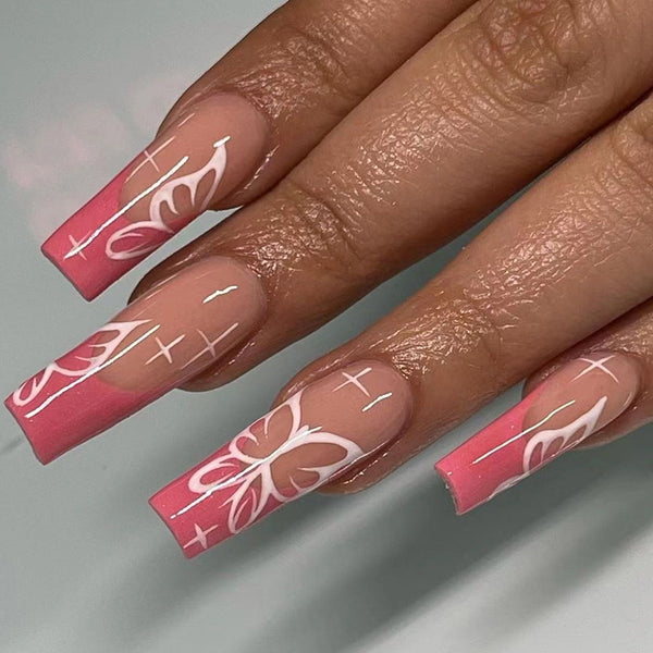 12 Sizes-24 Pcs Press On Nails JP1617