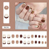 12 Sizes-24 Pcs Press On Nails R601