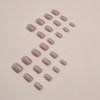 12 Sizes-24 Pcs Press On Nails W1256