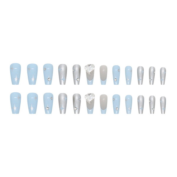 12 Sizes-24 Pcs Press On Nails Z752