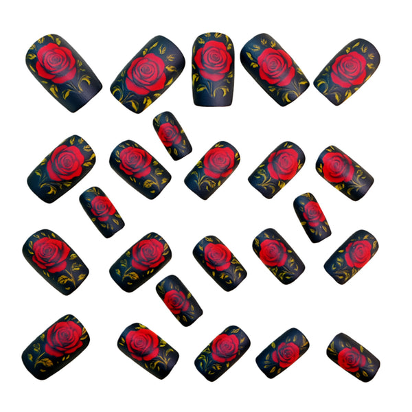 12 Sizes-24 Pcs Press On Nails Y1777