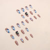 12 Sizes-24 Pcs Press On Nails Z535
