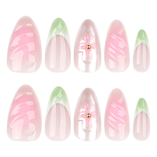 12 Sizes-24 Pcs Press On Nails JP3846