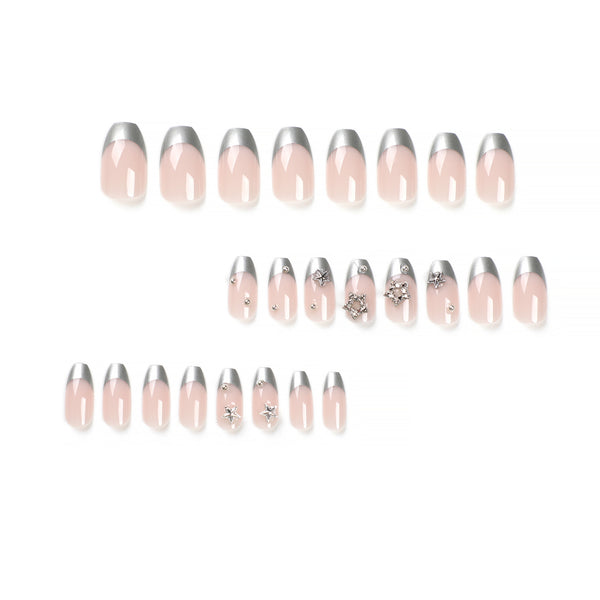 12 Sizes-24 Pcs Press On Nails JP2746