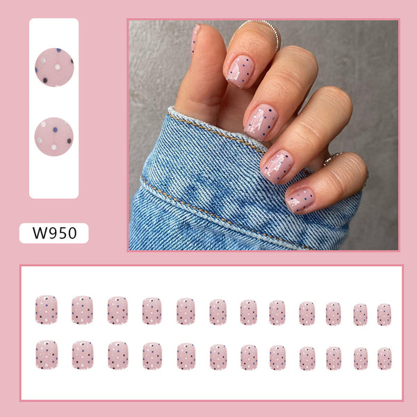 12 Sizes-24 Pcs Press On Nails W950