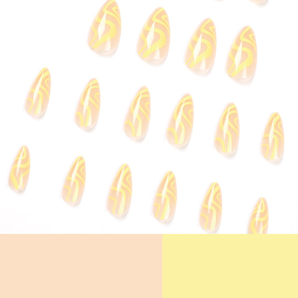 12 Sizes-24 Pcs Press On Nails JP1844