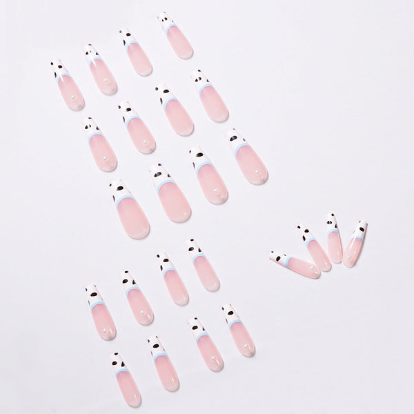 French Glossy Medium Square Press on Nails