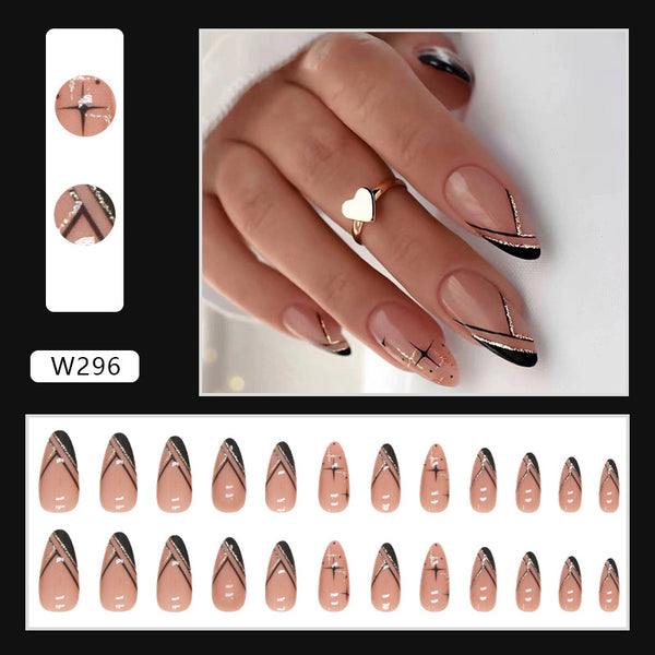 12 Sizes-24 Pcs Press On Nails W296