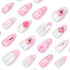 12 Sizes-24 Pcs Press On Nails JP3405