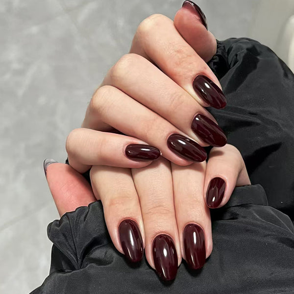 12 Sizes-24 Pcs Press On Nails CF051