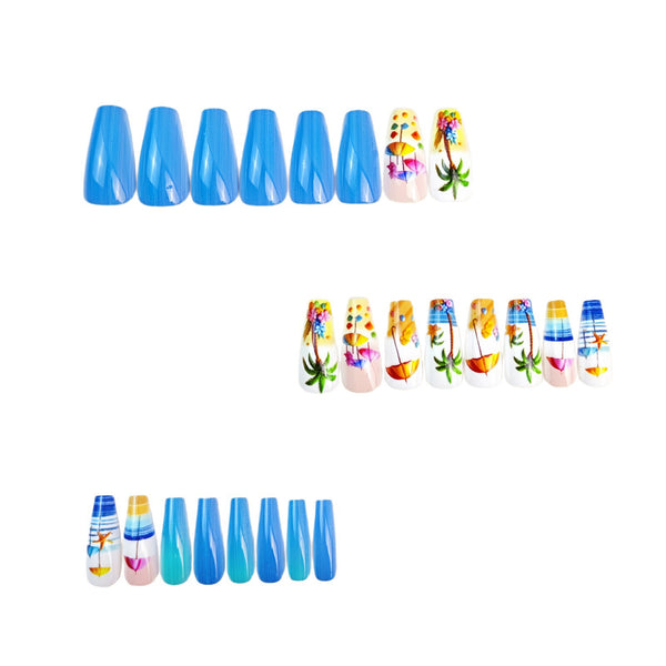 12 Sizes-24 Pcs Press On Nails Y772