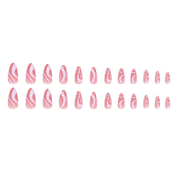 12 Sizes-24 Pcs Press On Nails W546