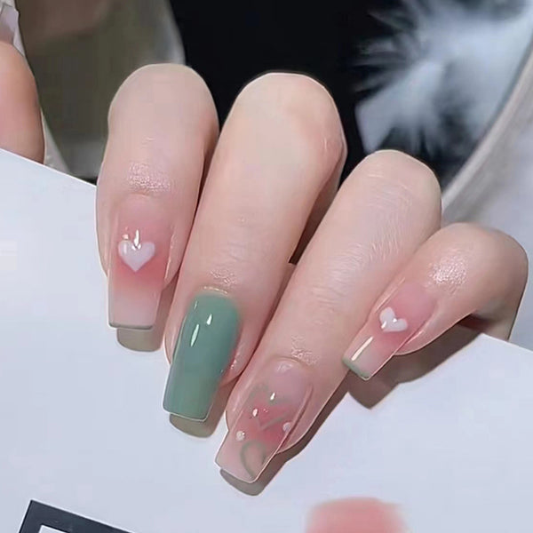 12 Sizes-24 Pcs Press On Nails R460