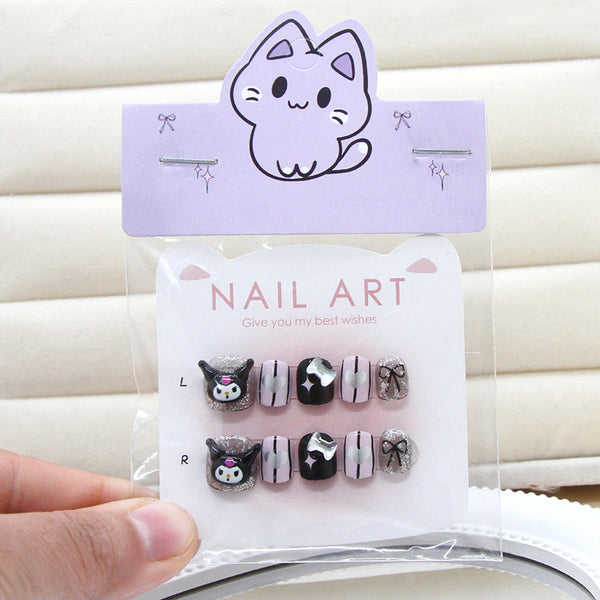 12 Sizes-24 Pcs Press On Nails K030