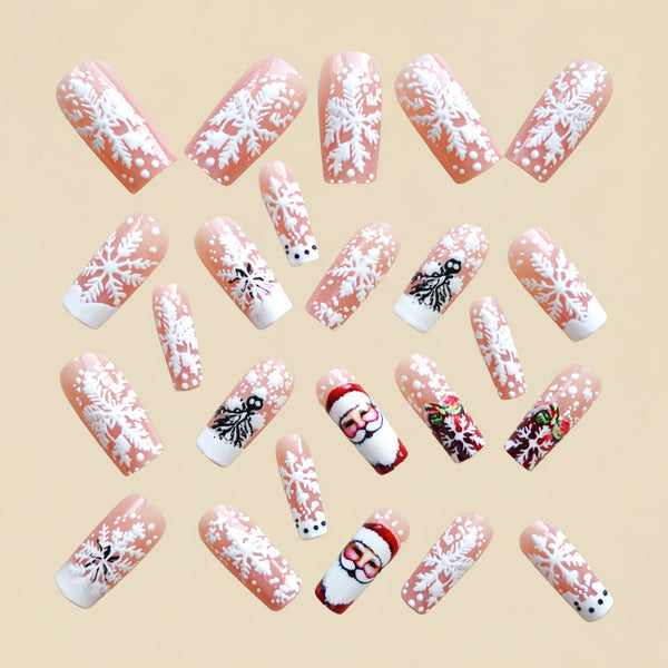 12 Sizes-24 Pcs Press On Nails Y1208