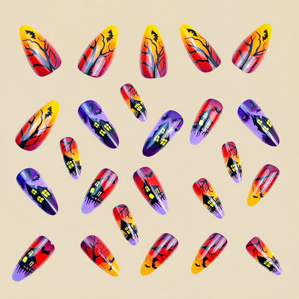 12 Sizes-24 Pcs Press On Nails Y843