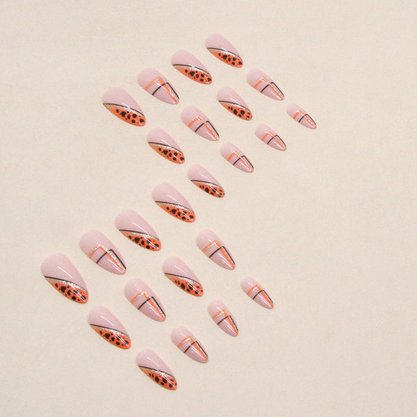12 Sizes-24 Pcs Press On Nails W632