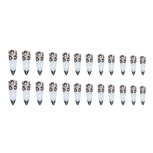 12 Sizes-24 Pcs Press On Nails W809