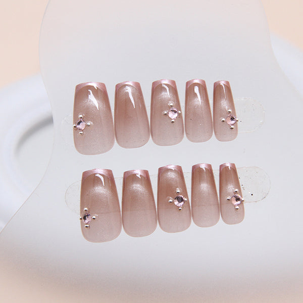 12 Sizes-24 Pcs Press On Nails MY069