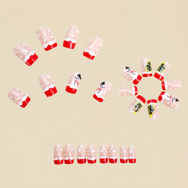 12 Sizes-24 Pcs Press On Nails Y1279