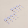 12 Sizes-24 Pcs Press On Nails F099