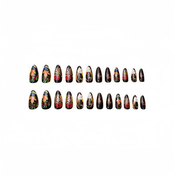 12 Sizes-24 Pcs Press On Nails Y123