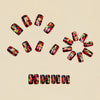 12 Sizes-24 Pcs Press On Nails Y1503