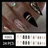 12 Sizes-24 Pcs Press On Nails Y005
