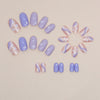 12 Sizes-24 Pcs Press On Nails W1125