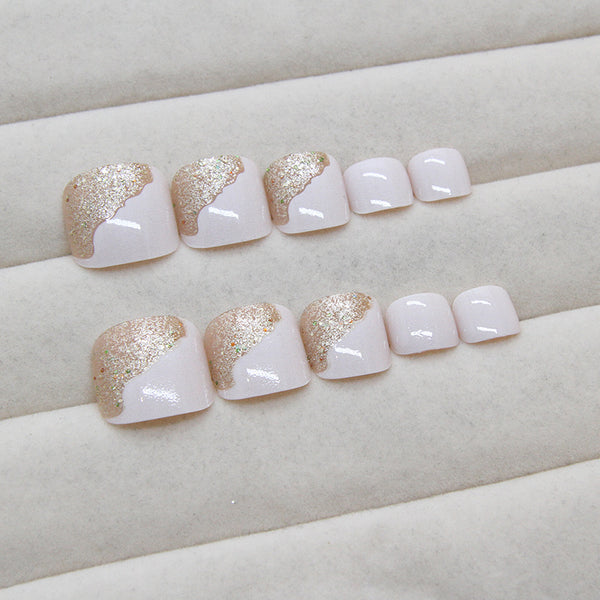 12 Sizes-24 Pcs Press On Nails F160