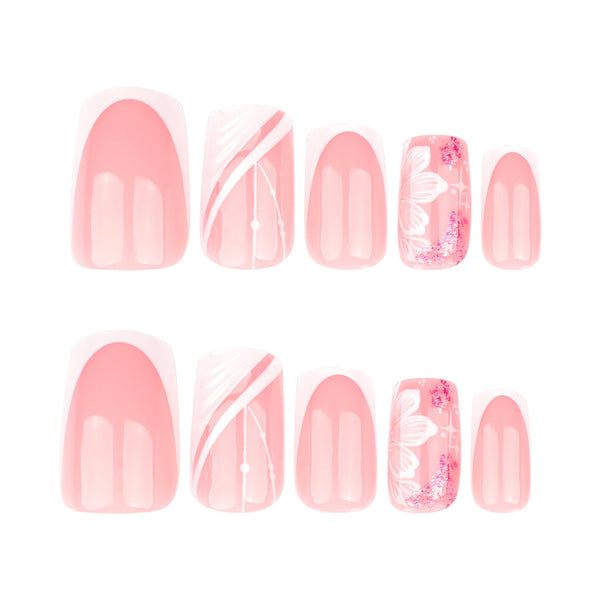 12 Sizes-24 Pcs Press On Nails JP3755