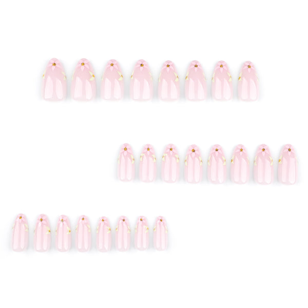 12 Sizes-24 Pcs Press On Nails JP3708
