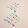 12 Sizes-24 Pcs Press On Nails W1377