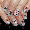 12 Sizes-24 Pcs Press On Nails C1271