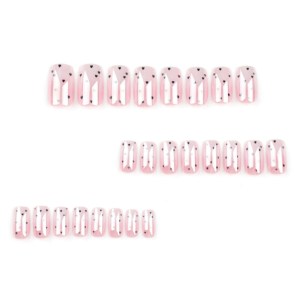 12 Sizes-24 Pcs Press On Nails JP3241