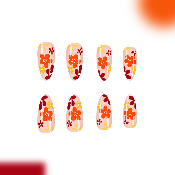 12 Sizes-24 Pcs Press On Nails C1167