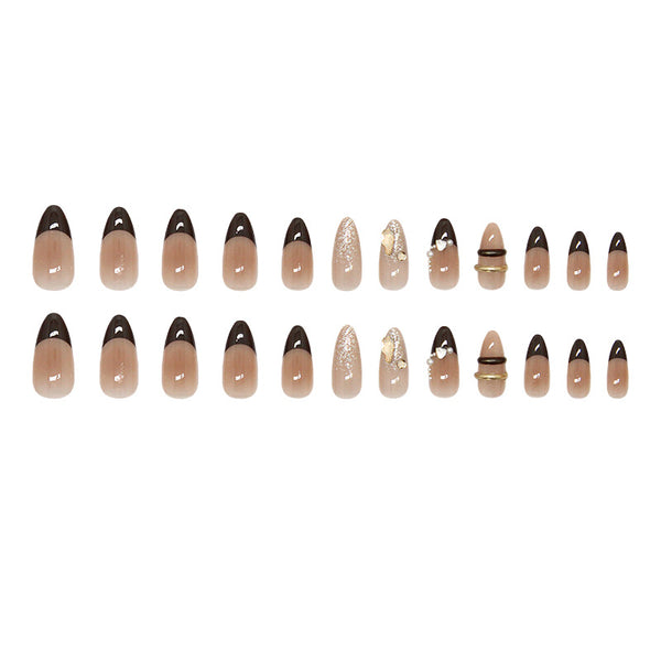 12 Sizes-24 Pcs Press On Nails Z1014