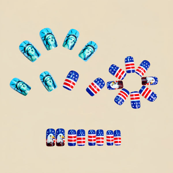 12 Sizes-24 Pcs Press On Nails Y1970