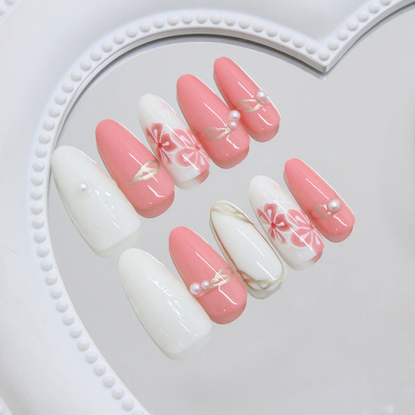 12 Sizes-24 Pcs Press On Nails Z1096