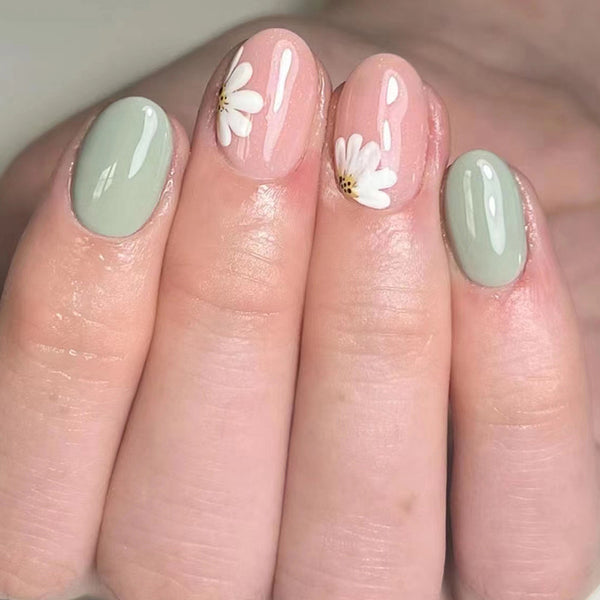 12 Sizes-24 Pcs Press On Nails W1069