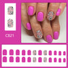 12 Sizes-24 PcsPress On Nails C821