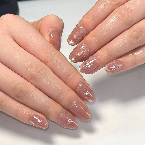 12 Sizes-24 Pcs Press On Nails JP3311