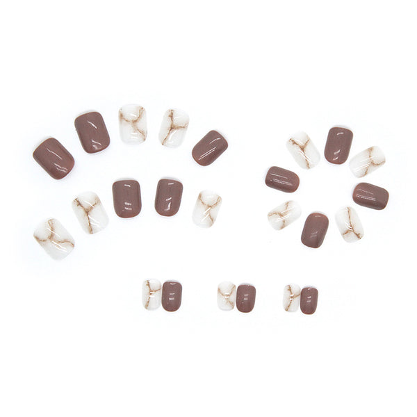 12 Sizes-24 Pcs Press On Nails R645