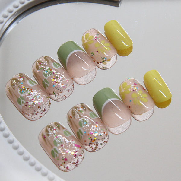12 Sizes-24 Pcs Press On Nails R864